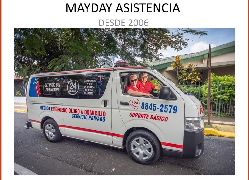 MAYDAY - Servicio de doctor (médico) a domicilio 24/7 Costa Rica